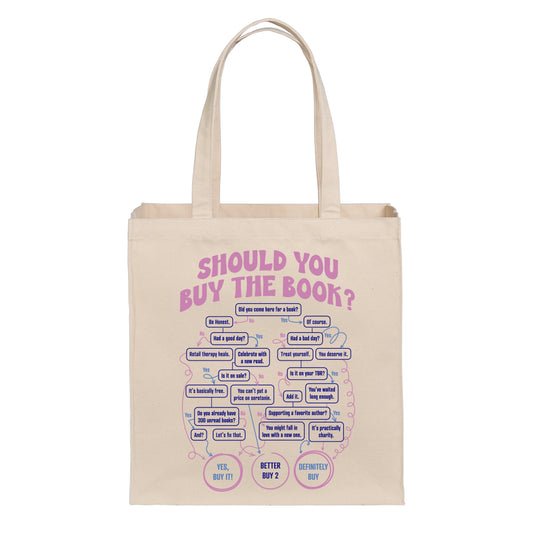 Buy the Book Quiz Cotton Canvas Tote