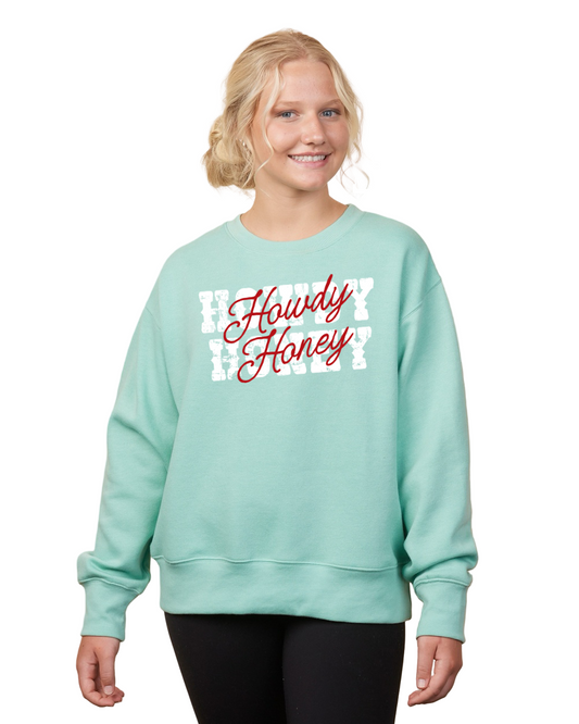 Howdy Honey Boxy Crewneck