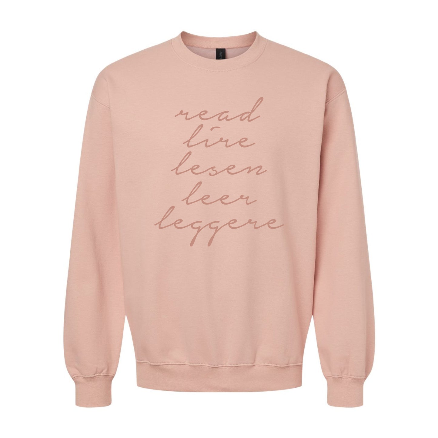 READ Around the World Crewneck – Multilingual Reader Sweatshirt
