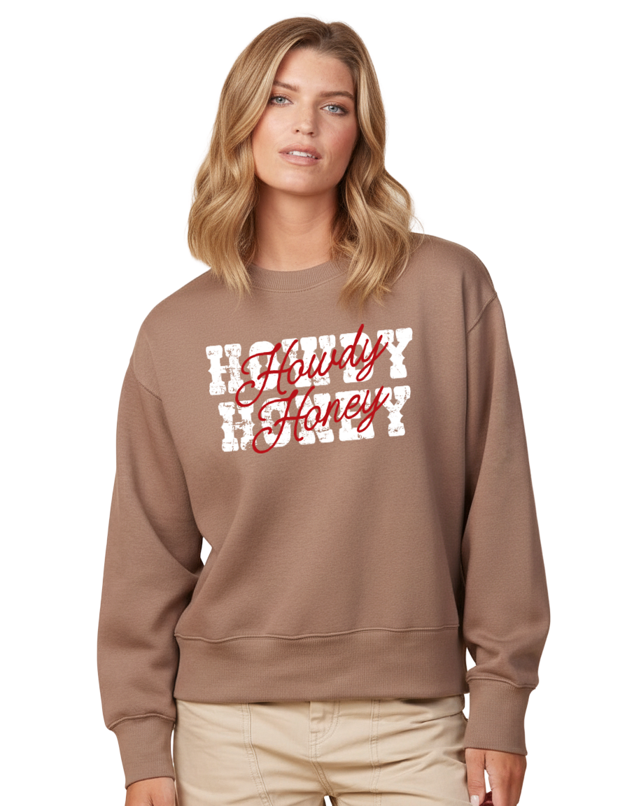 Howdy Honey Boxy Crewneck