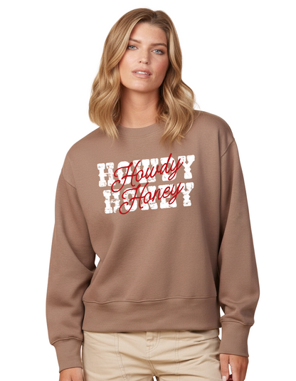 Howdy Honey Boxy Crewneck