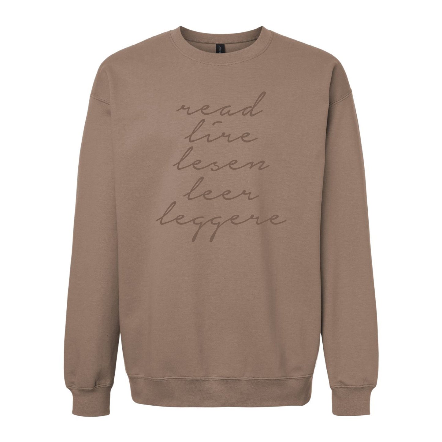 READ Around the World Crewneck – Multilingual Reader Sweatshirt