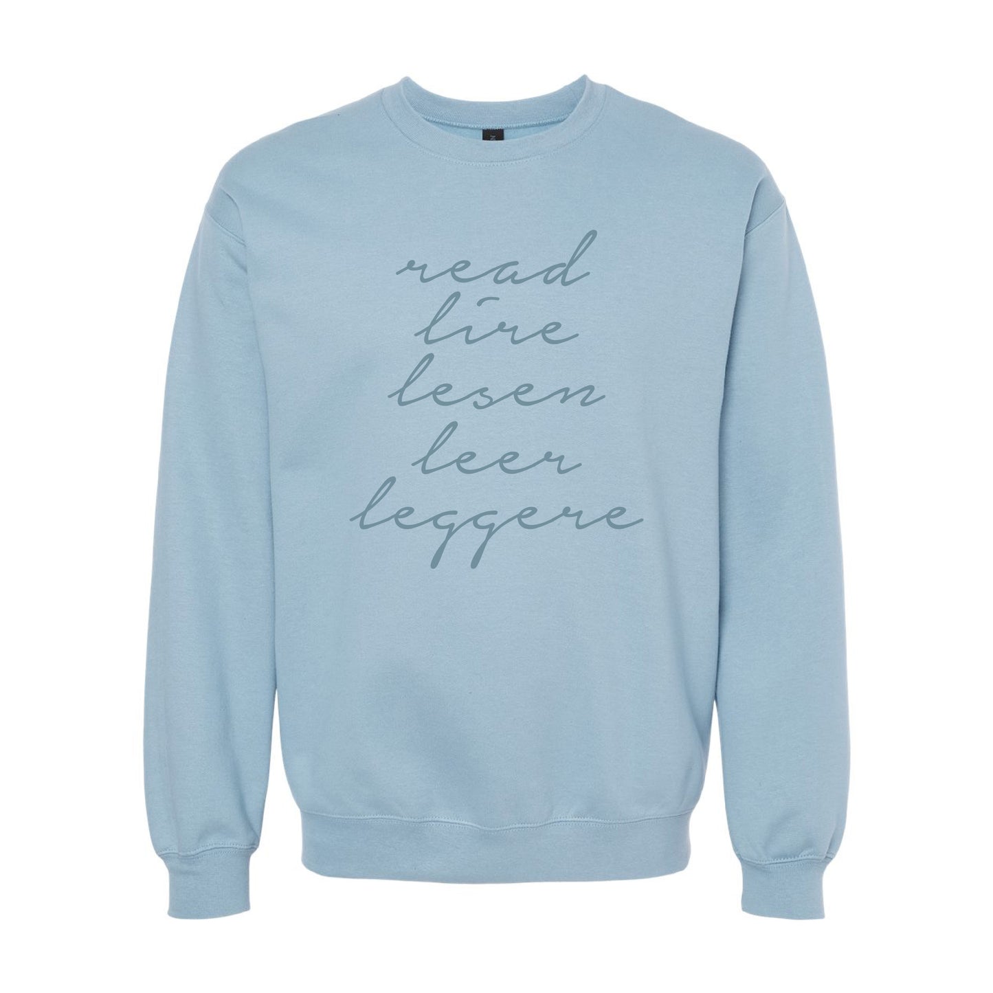 READ Around the World Crewneck – Multilingual Reader Sweatshirt