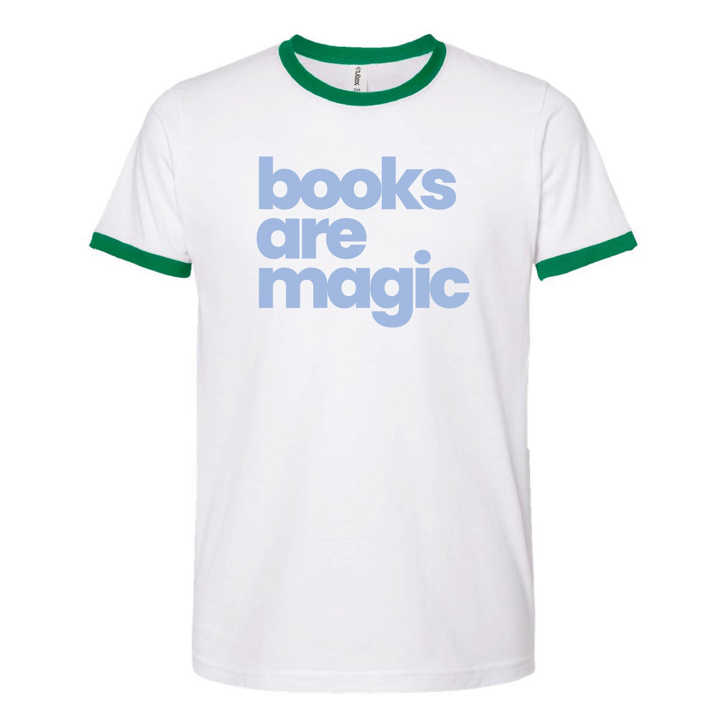 Retro Books Are Magic Ringer Tee