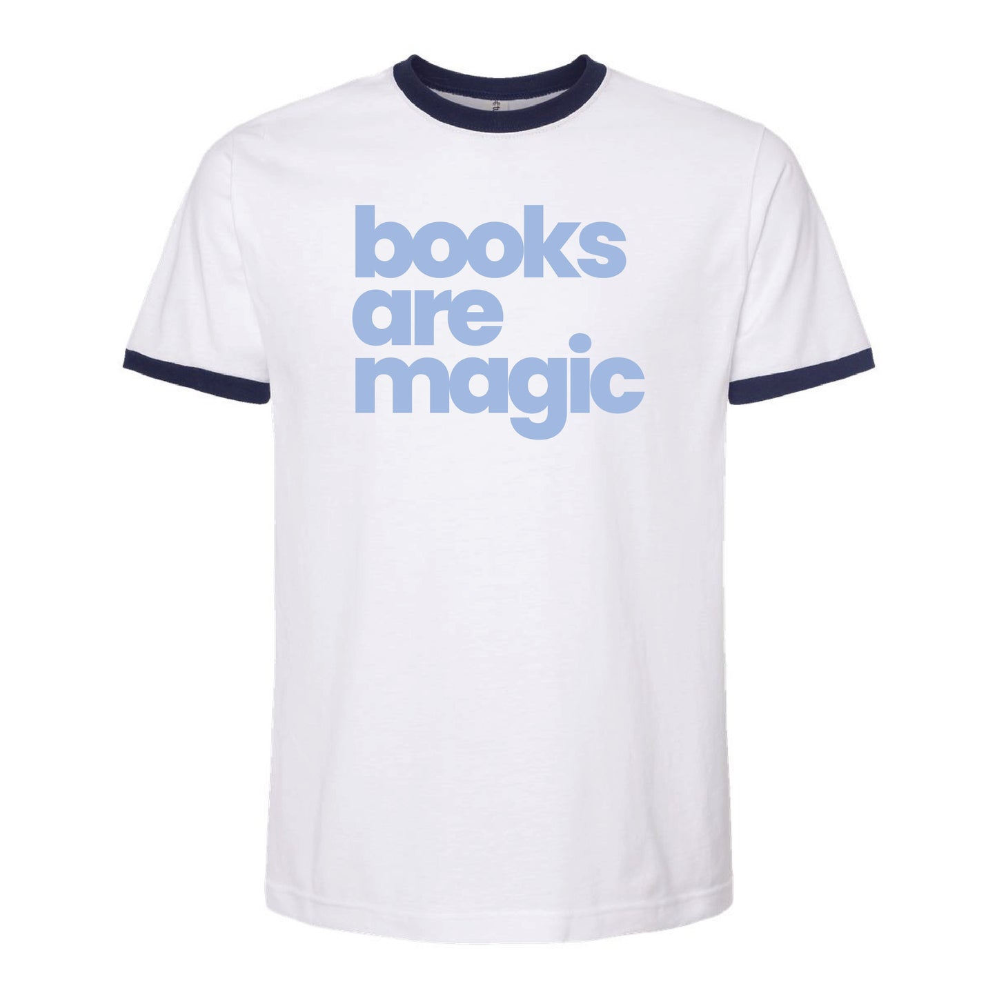 Retro Books Are Magic Ringer Tee