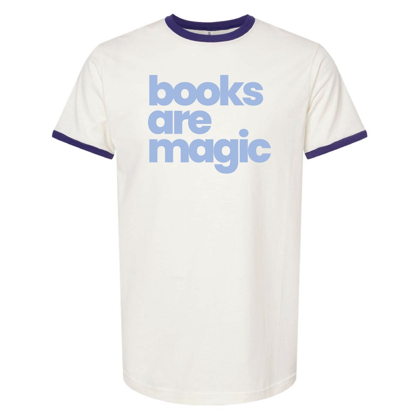 Retro Books Are Magic Ringer Tee