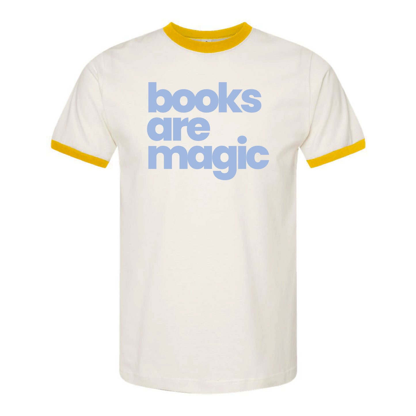 Retro Books Are Magic Ringer Tee