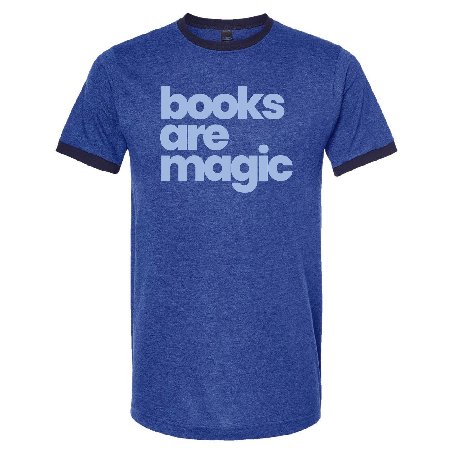 Retro Books Are Magic Ringer Tee